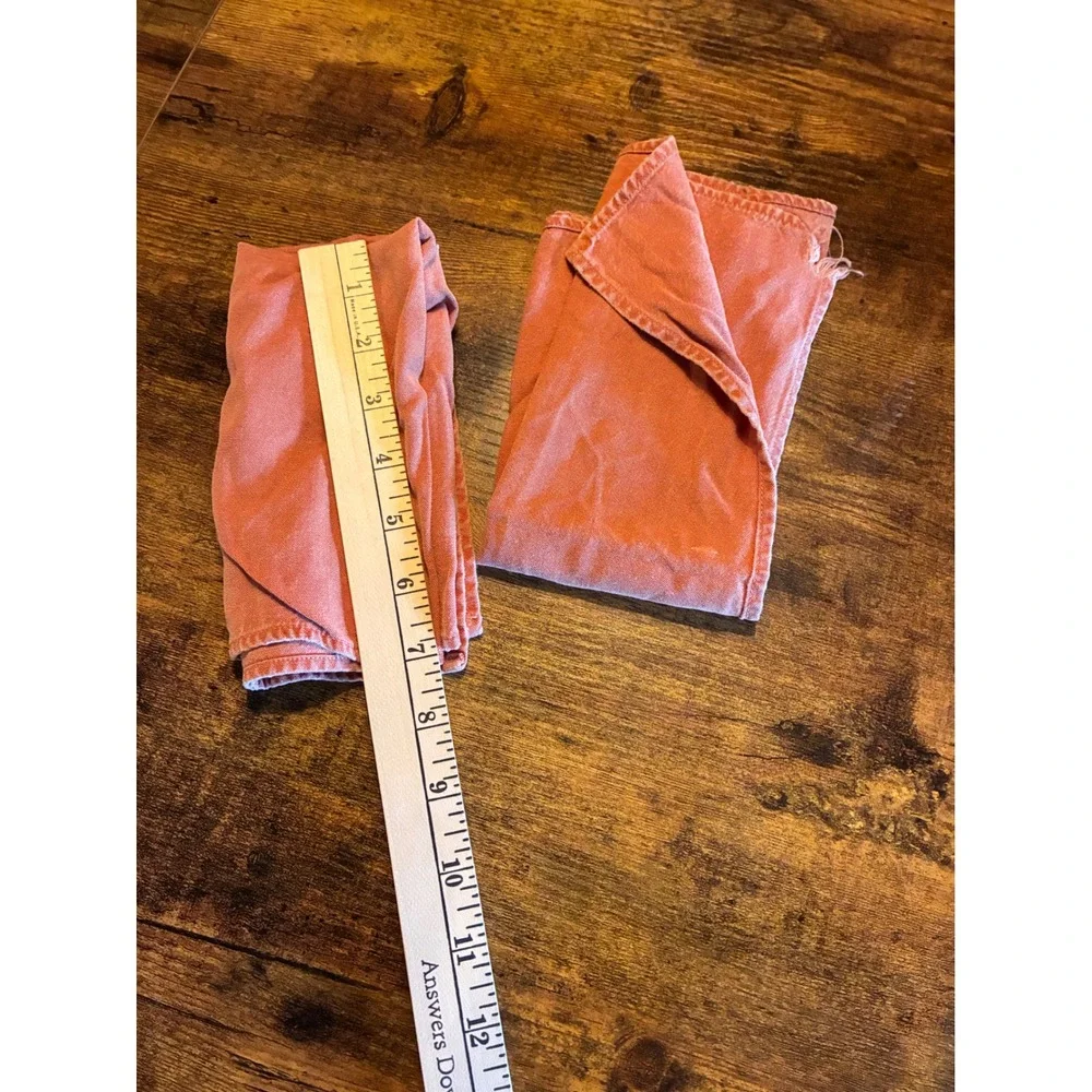 Unbranded Cloth Napkins Unisex OS Terracotta Fair Rustic Farmhouse Table Linens